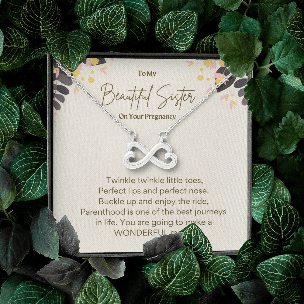 To My Beautiful Sister Infinity Necklace