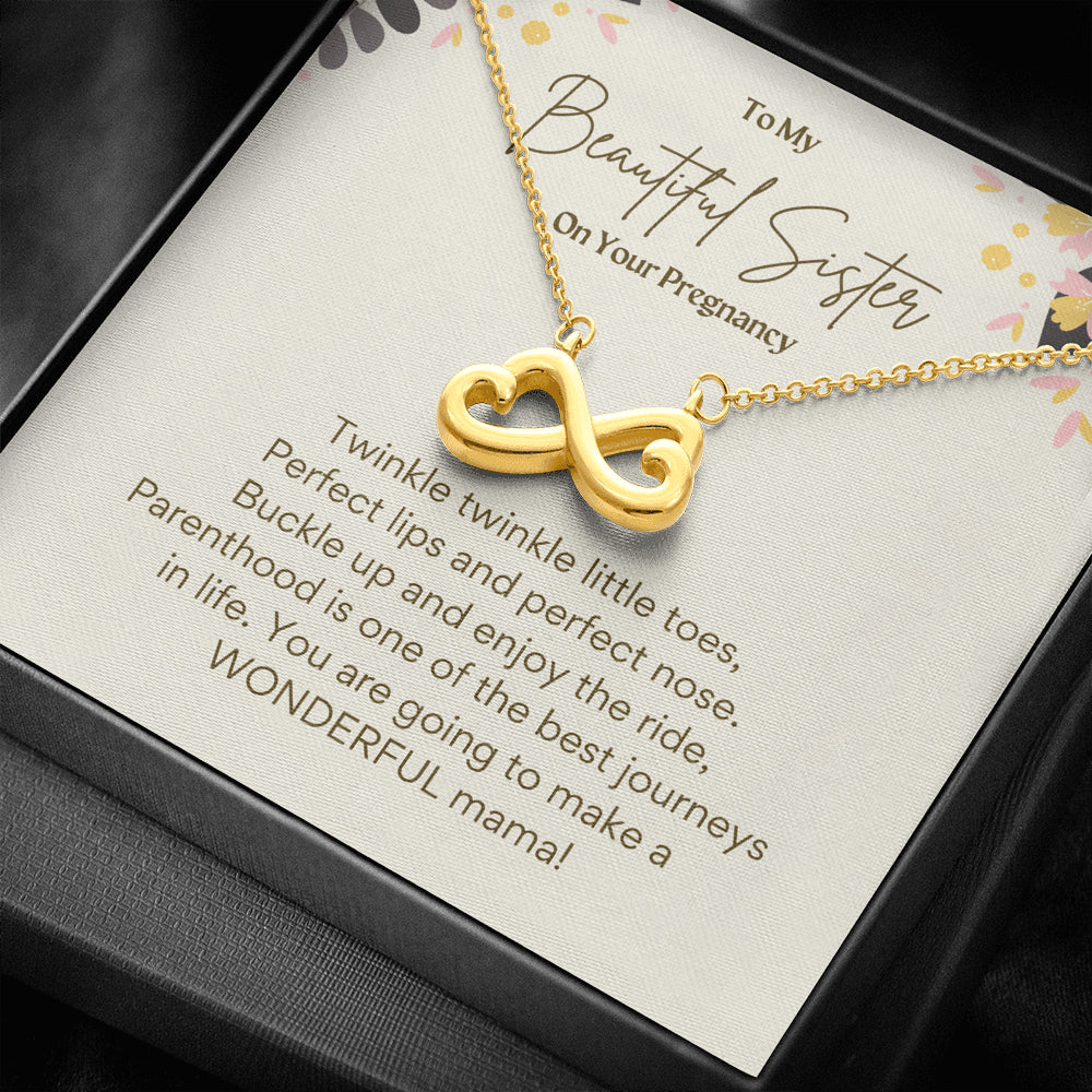 To My Beautiful Sister Infinity Necklace