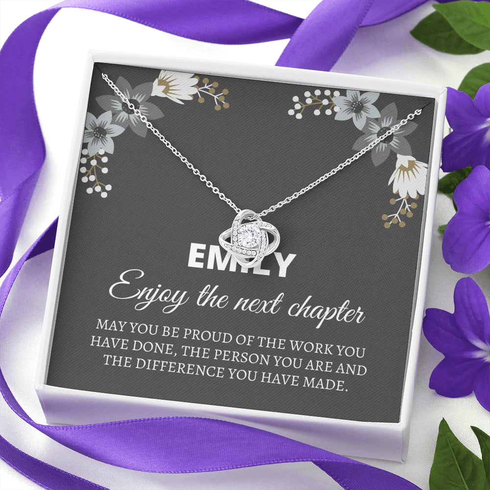 Personalized Congratulations Gift - New Job Gift for women , Promotion, Service Appreciation, Fresh Start Gift Necklace