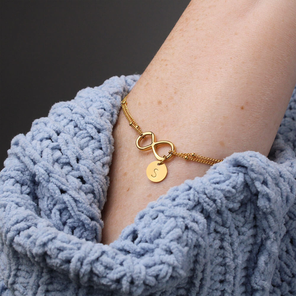 24th Anniversary Gift for Wife, 24th Anniversary Present from Husband , Anniversary Necklace for Wife, 24 Year Anniversary Gift Personalized Infinity Necklace
