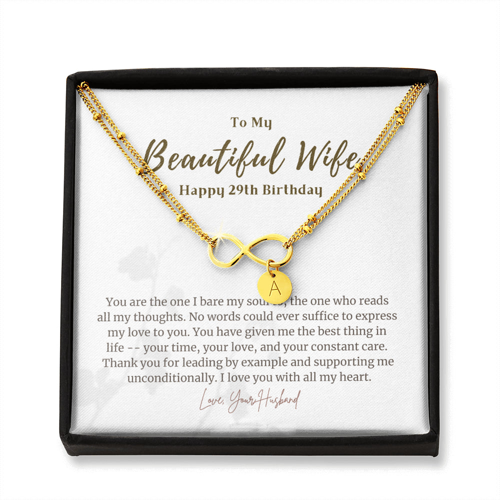 Personalized 29 Year Birthday Gift For Wife, 29 Year Birthday Bracelet, 29 Year Birthday Gift Ideas, 29th Birthday Gift  For Her