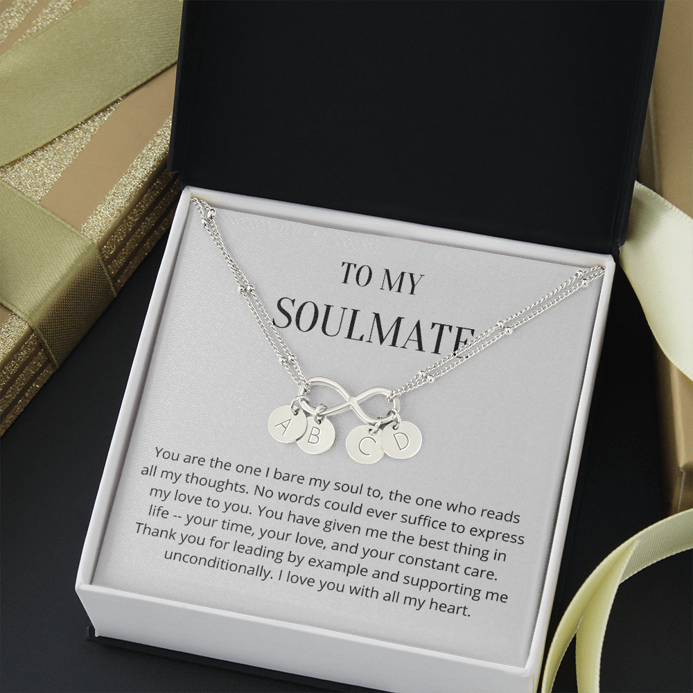 Soulmate Valentines day Message 8 Infinity Bracelet