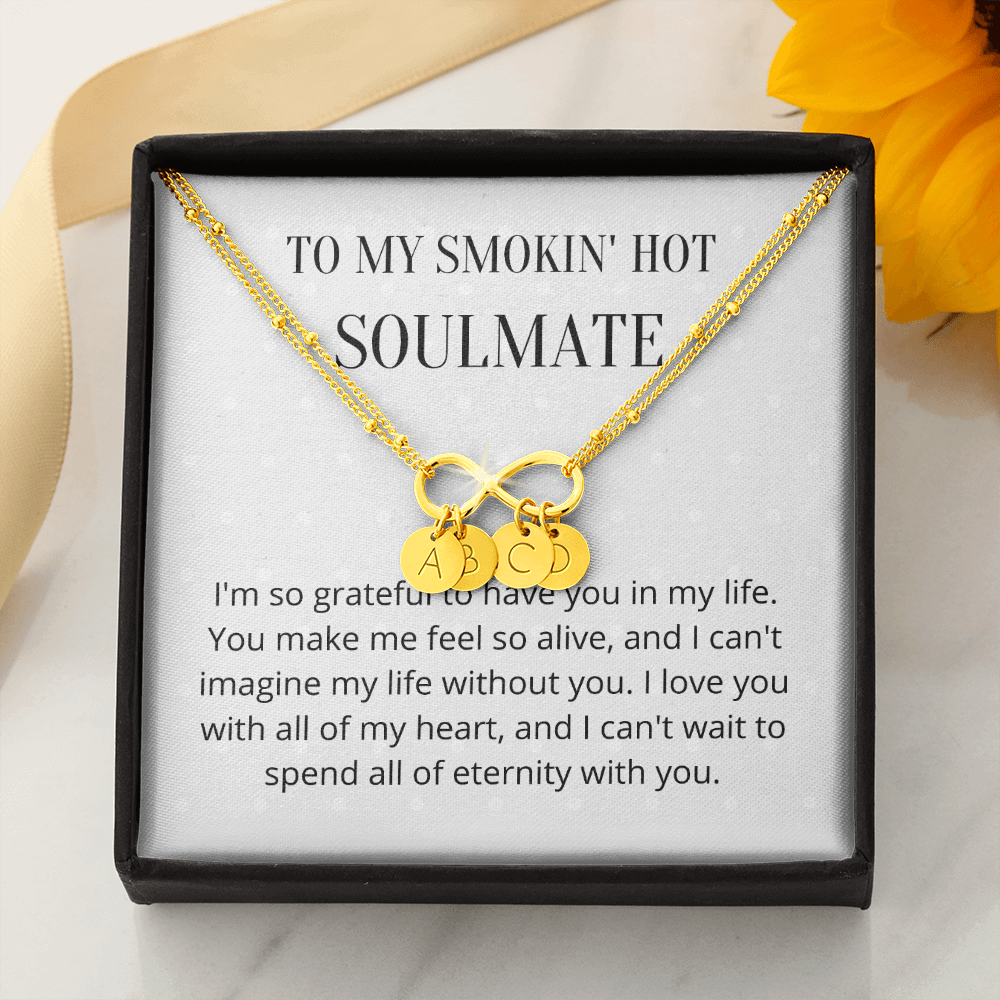 Soulmate Valentines day Message 1 Infinity Bracelet