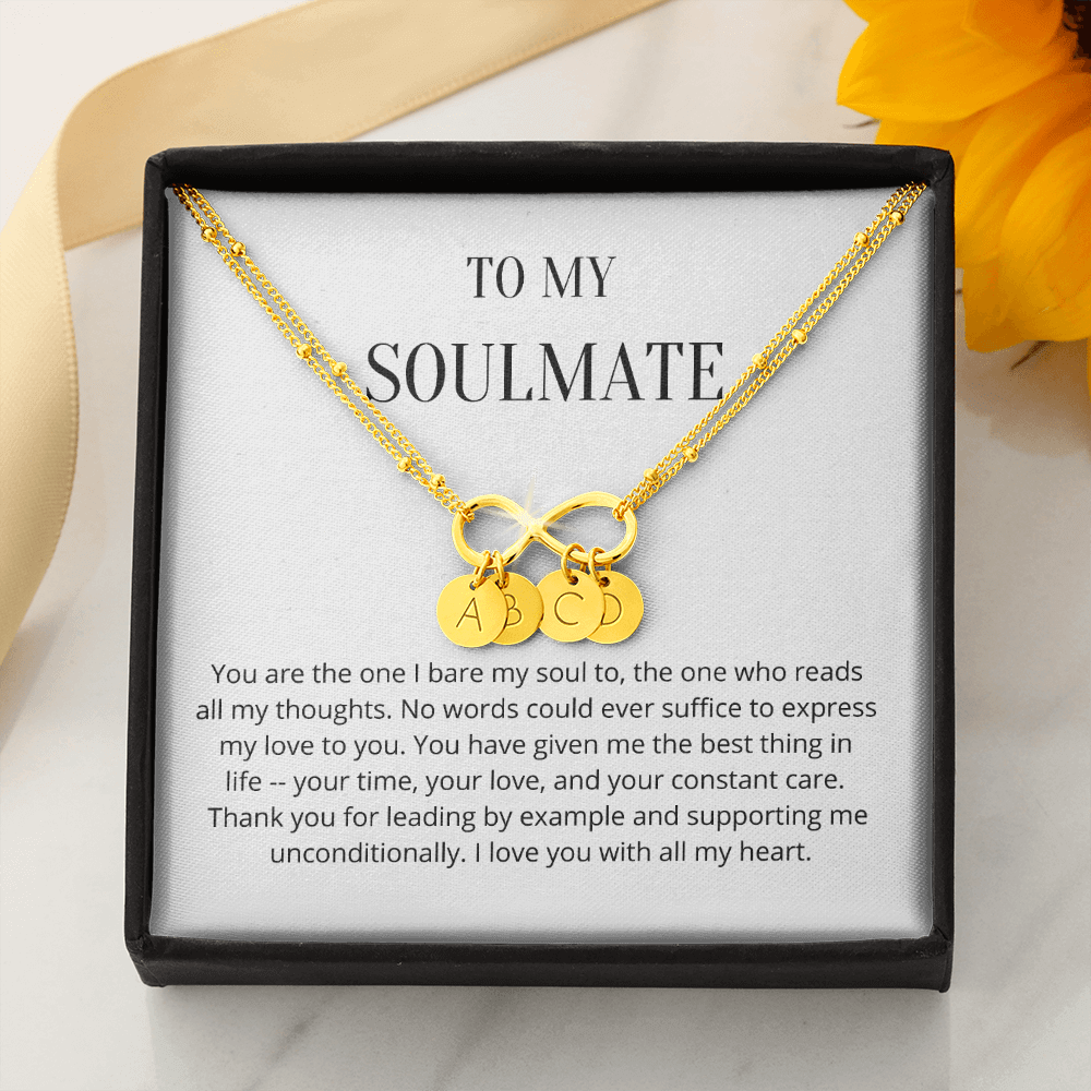 Soulmate Valentines day Message 8 Infinity Bracelet