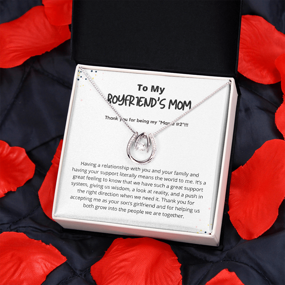 To My Boyfriend's Mom Necklace, Gift for Boyfriend Mother, Birthday Gift  Christmas Gift for Boyfriends Mom 