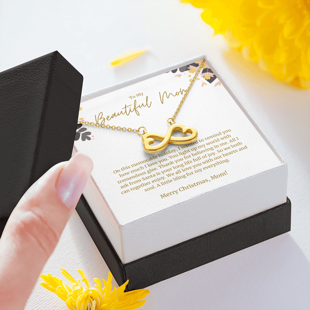 Infinity Necklace, Christmas Gift for Mom, Mom Birthday Gift, Gift for Mom, Mom Gift Idea, Best Mom Present