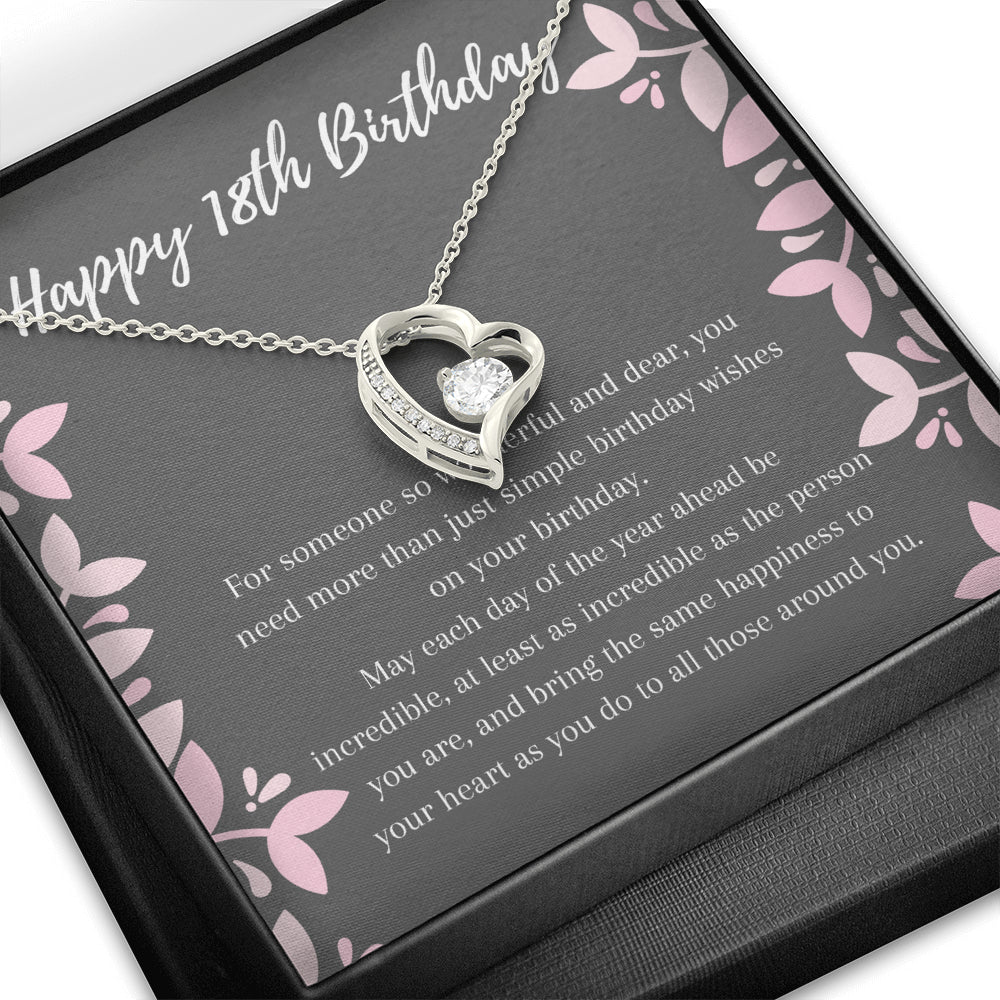 Happy 18th Birthday Love Necklace