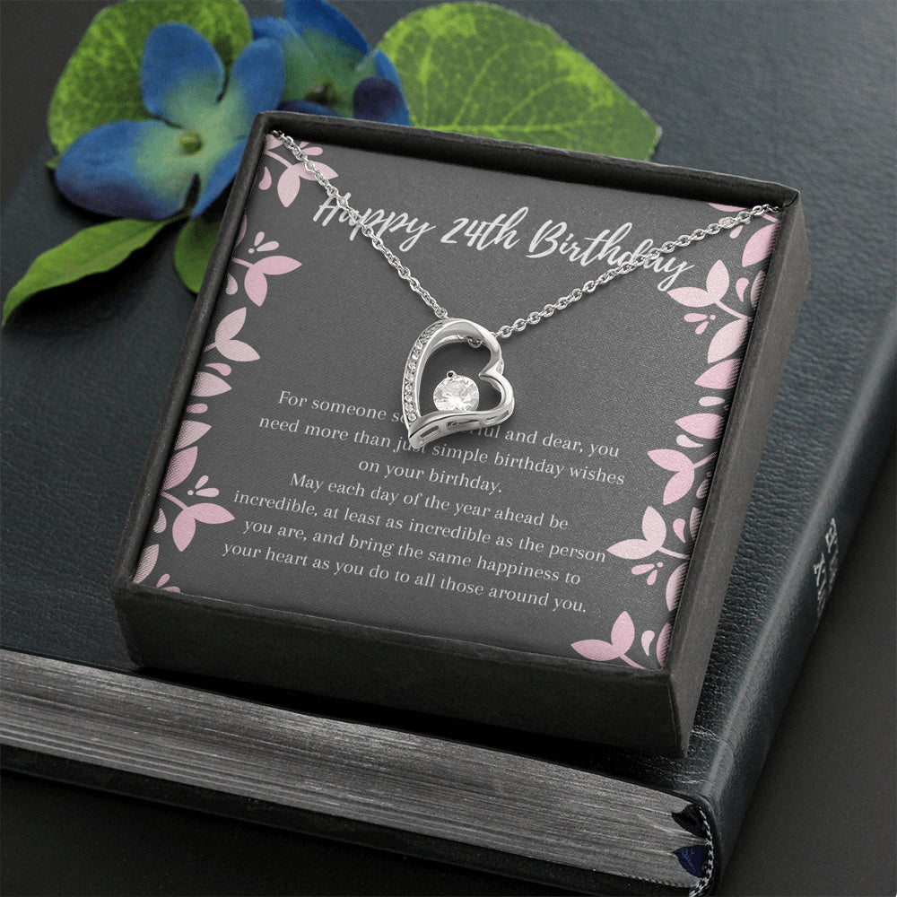 Happy 24th Birthday Love Necklace