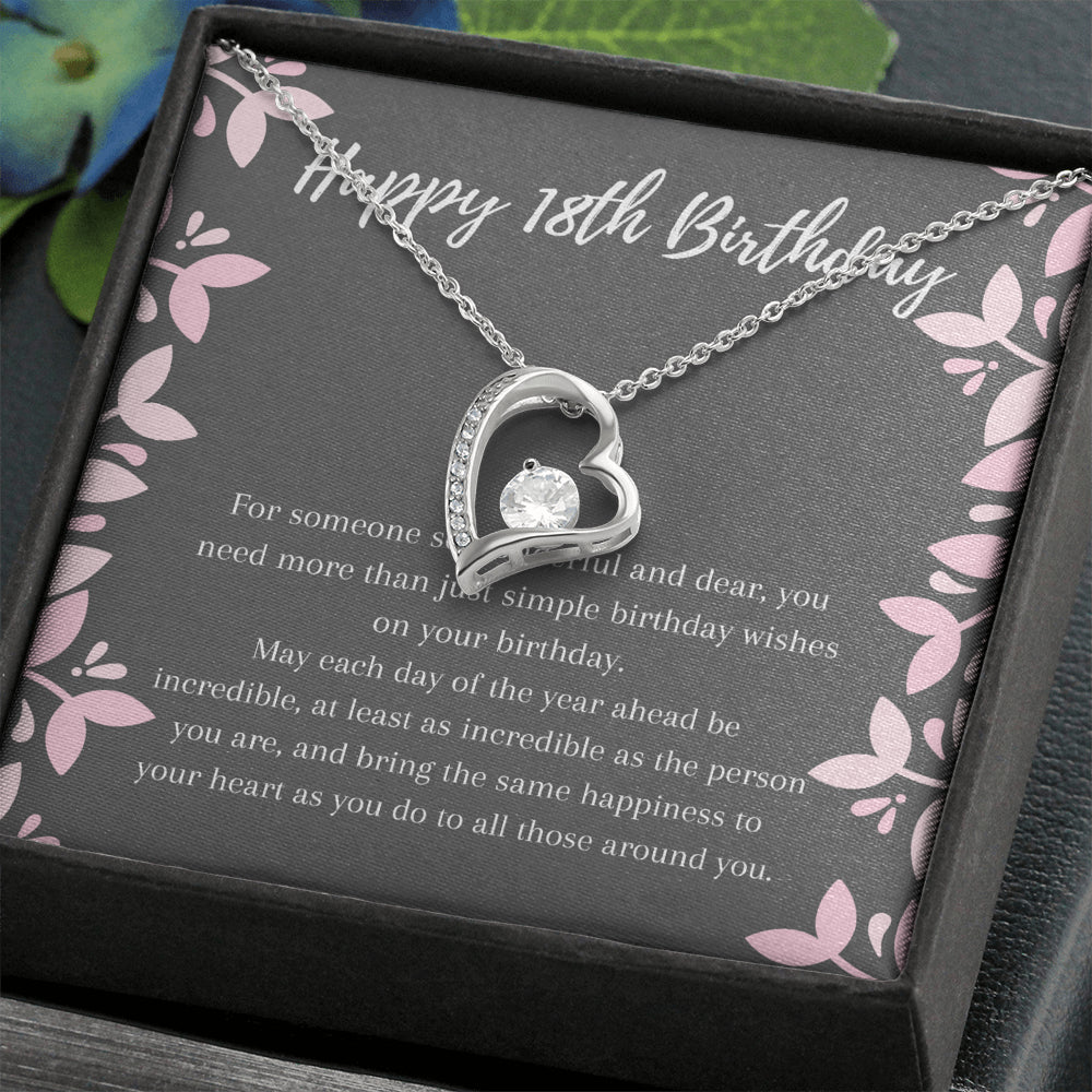 Happy 18th Birthday Love Necklace