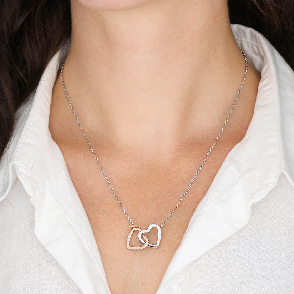 Gift for Future Mother in Law from Bride I Interlocked Heart Necklace