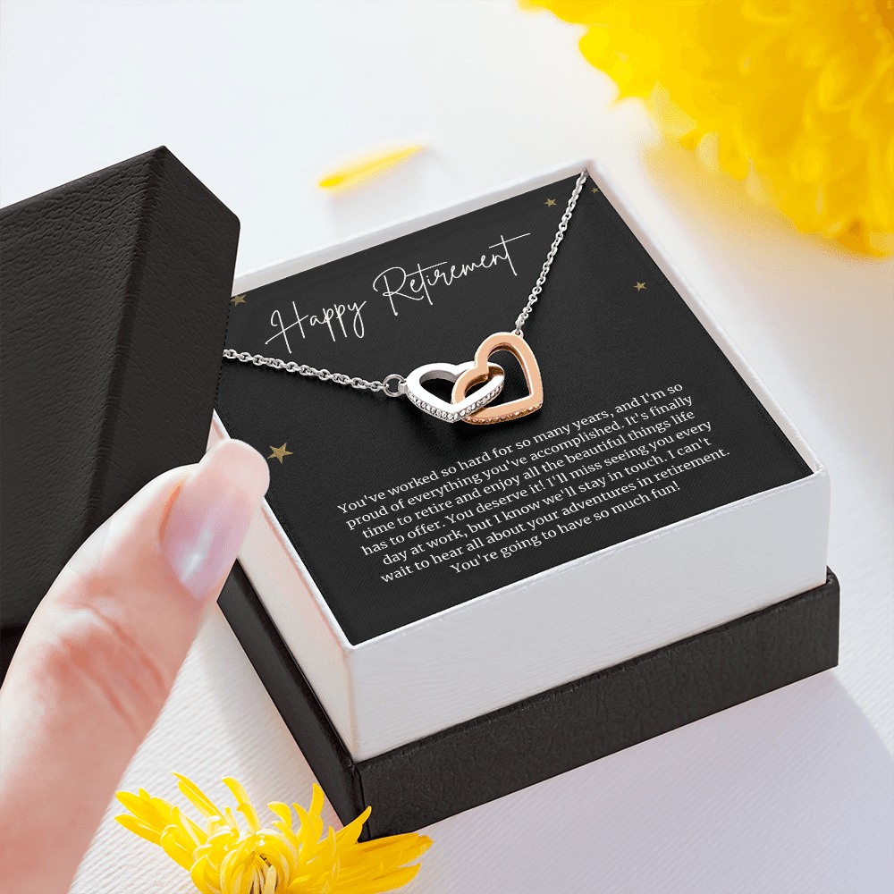 Retirement Necklace Gift 6 Interlocked Necklace