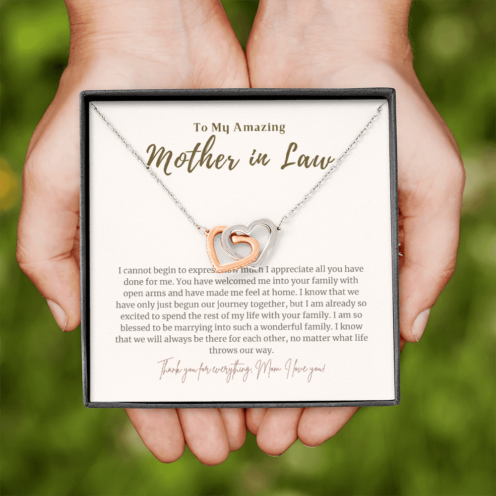 Mother in Law Gift from Daughter in Law 4 Interlocked Necklace