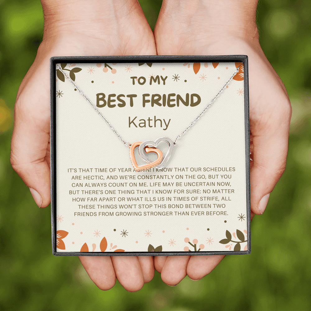 Christmas Gift for Best Friend: Present, BFF , Best Friend Gift Jewelry, Friends Forever, Xmas Gift, Holiday Gift