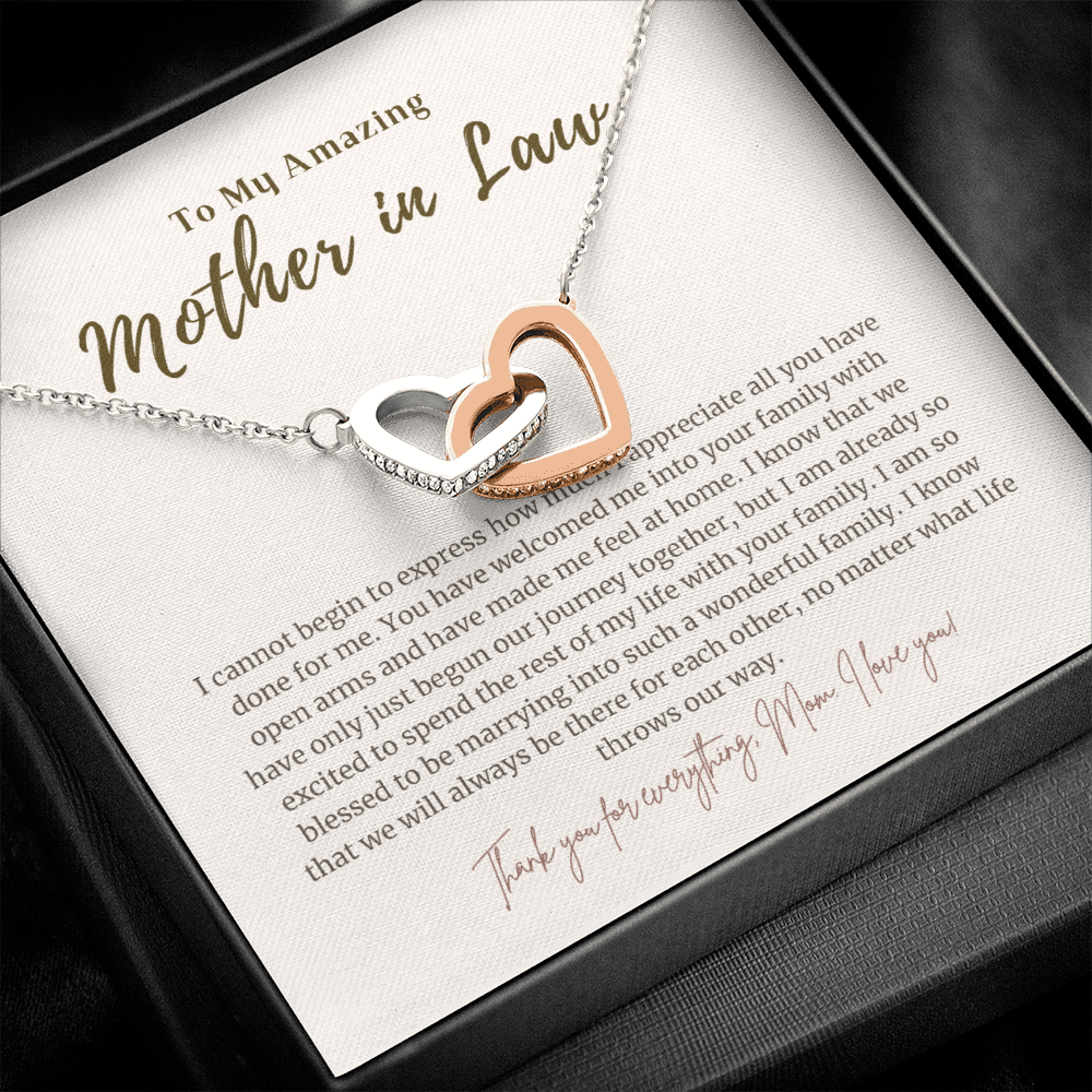 Mother in Law Gift from Daughter in Law 4 Interlocked Necklace