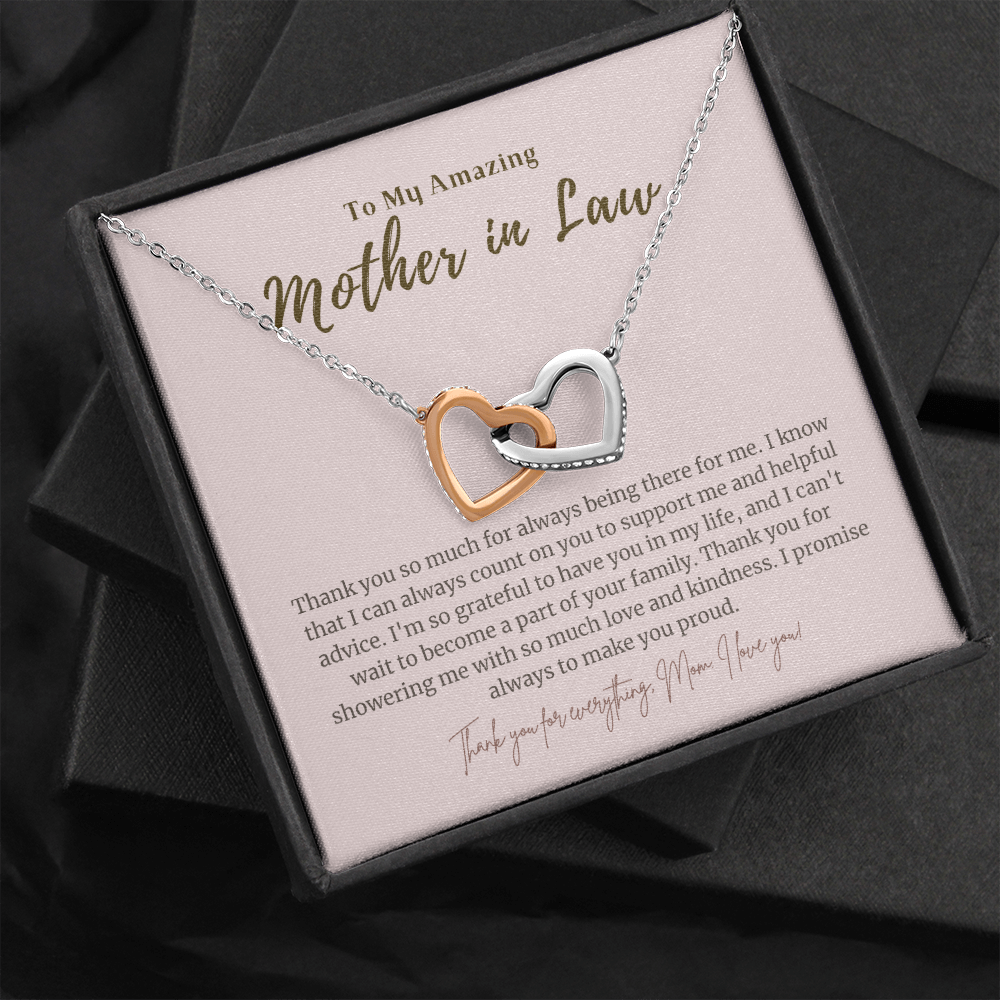Mother in Law Gift from Daughter in Law 11 Interlocked Necklace