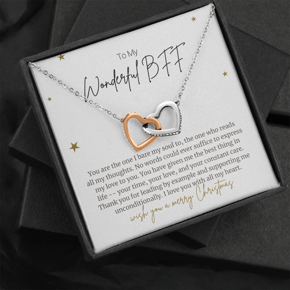 Christmas Gift for BFF Interlocked Necklace