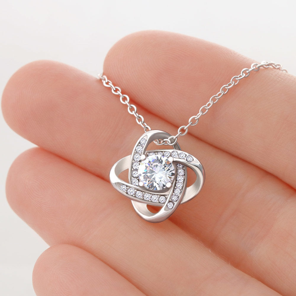 Love Knot Necklace I 59th Birthday Gift for Women I 59th Birthday Jewelry Gift with Meaningful Message Card