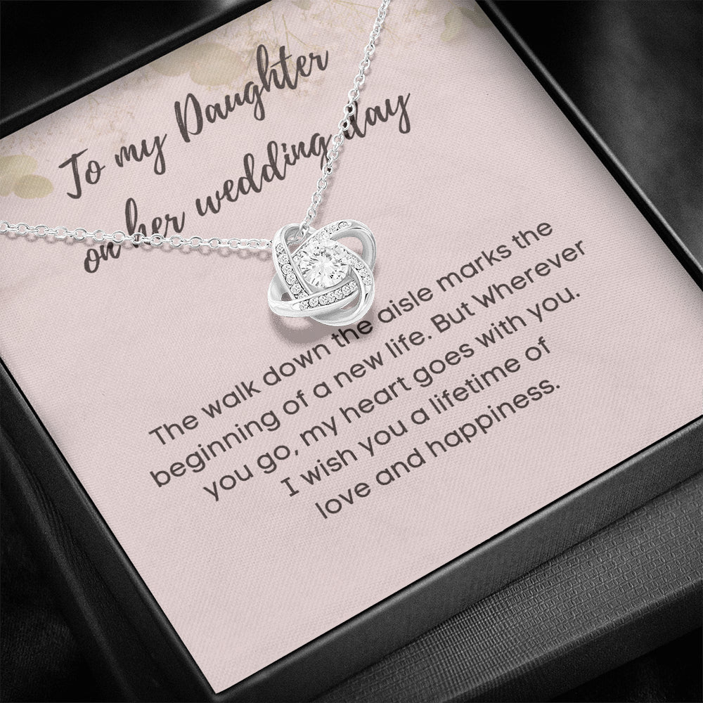 Daughter Wedding Day Gift, To Bride From Mom Necklace, Parents To Bride Gift, Bride Jewelry Gift From Mom