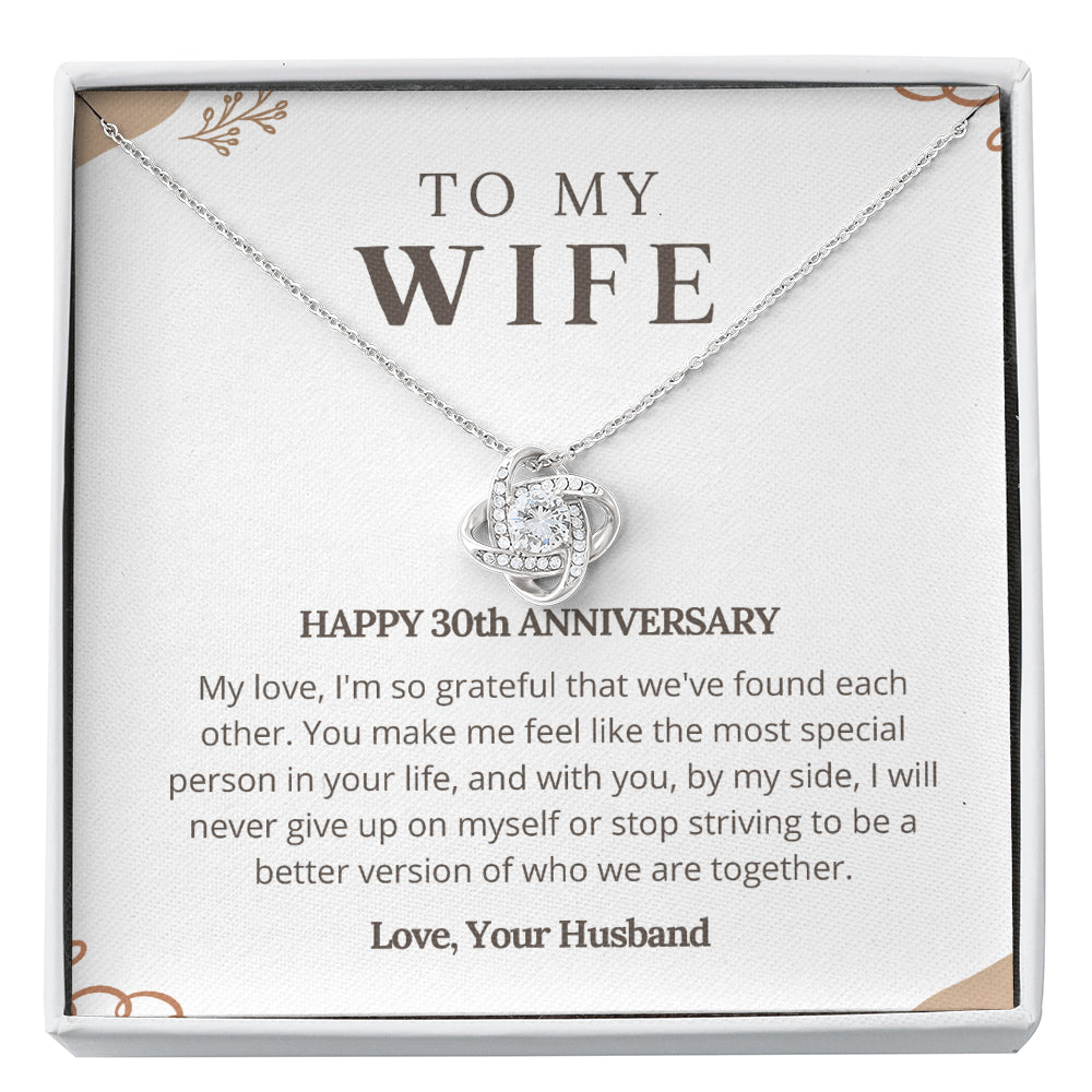 30th Anniversary Love Knot Necklace