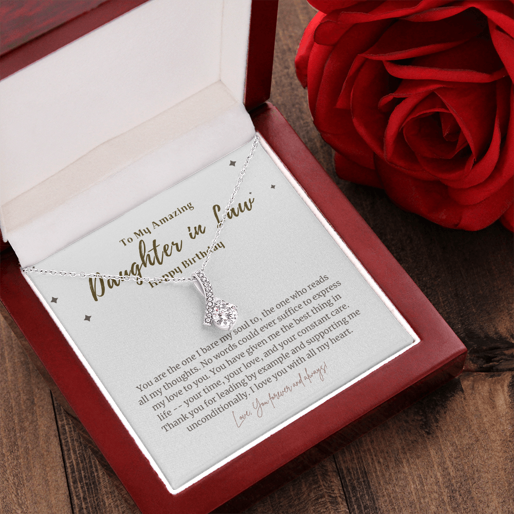To My Amazing Daughter in law Birthday Gift Jewelry