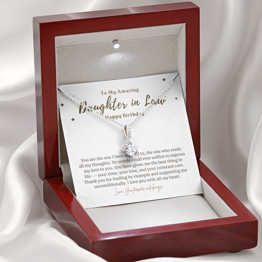 To My Amazing Daughter in law Birthday Gift Jewelry