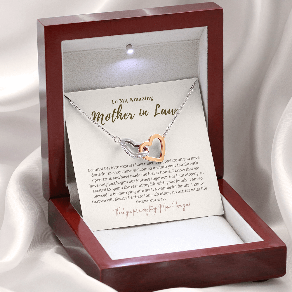 Mother in Law Gift from Daughter in Law 4 Interlocked Necklace