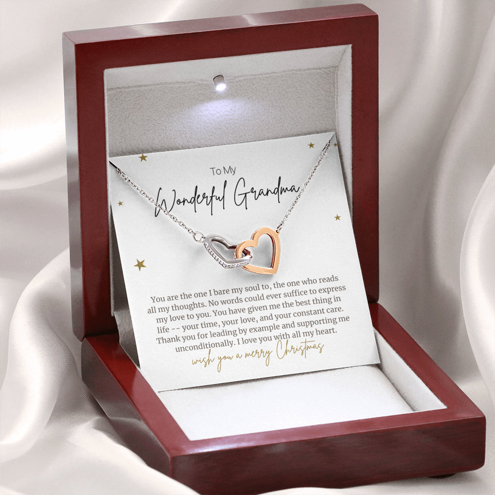 Christmas Gift for Grandma Interlocked Necklace
