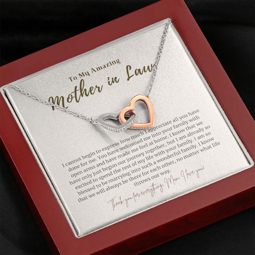 Mother in Law Gift from Daughter in Law 4 Interlocked Necklace