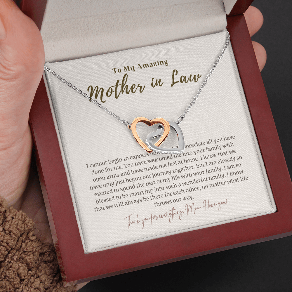 Mother in Law Gift from Daughter in Law 4 Interlocked Necklace