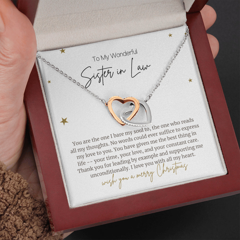 Christmas Gift for Sister In Law Interlocked Necklace