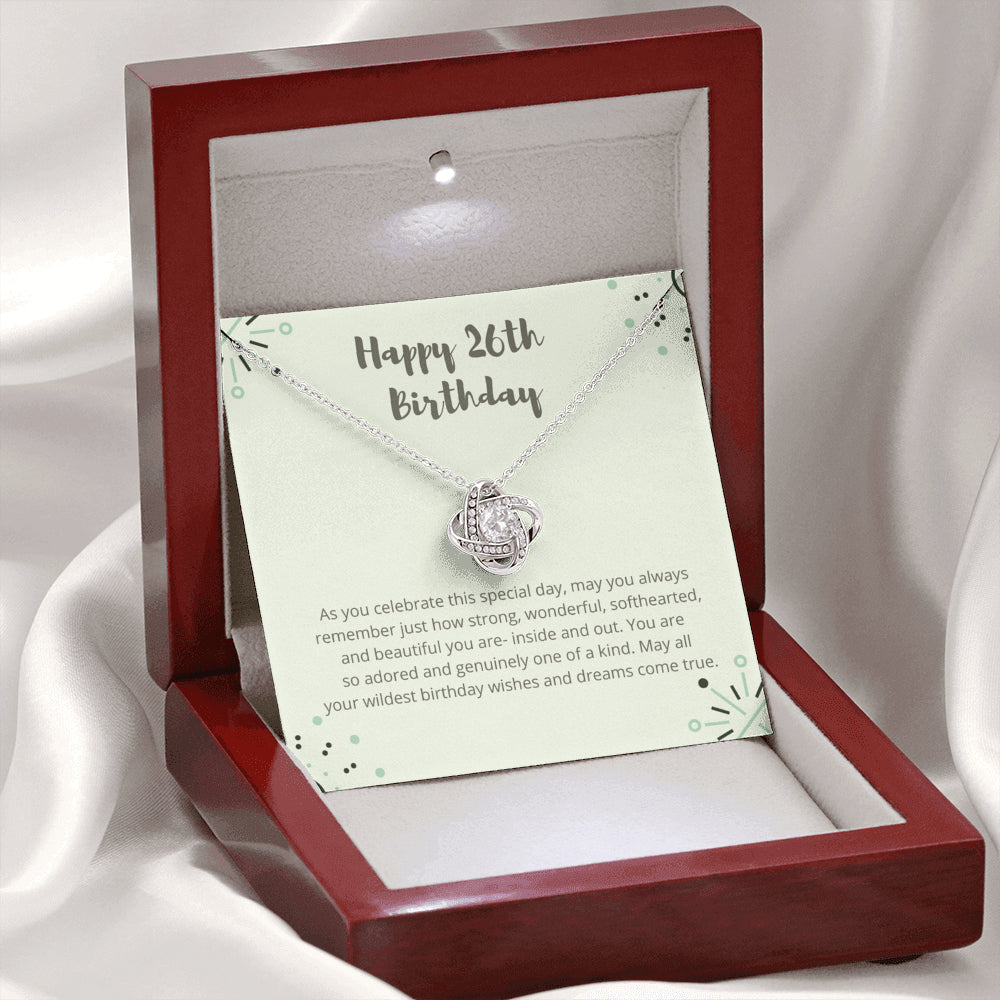 z0io3-rc9s3-001 Love Knot Necklace