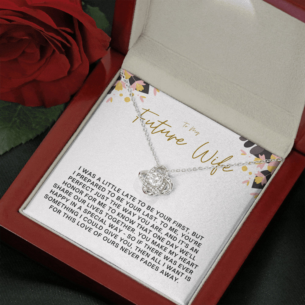 Love Knot Necklace,  Future Wife Gift, Husband To Future Wife Gift, Future Wife Necklace, Anniversary Gift for Future Wife, Wife Necklace, Valentine Gift