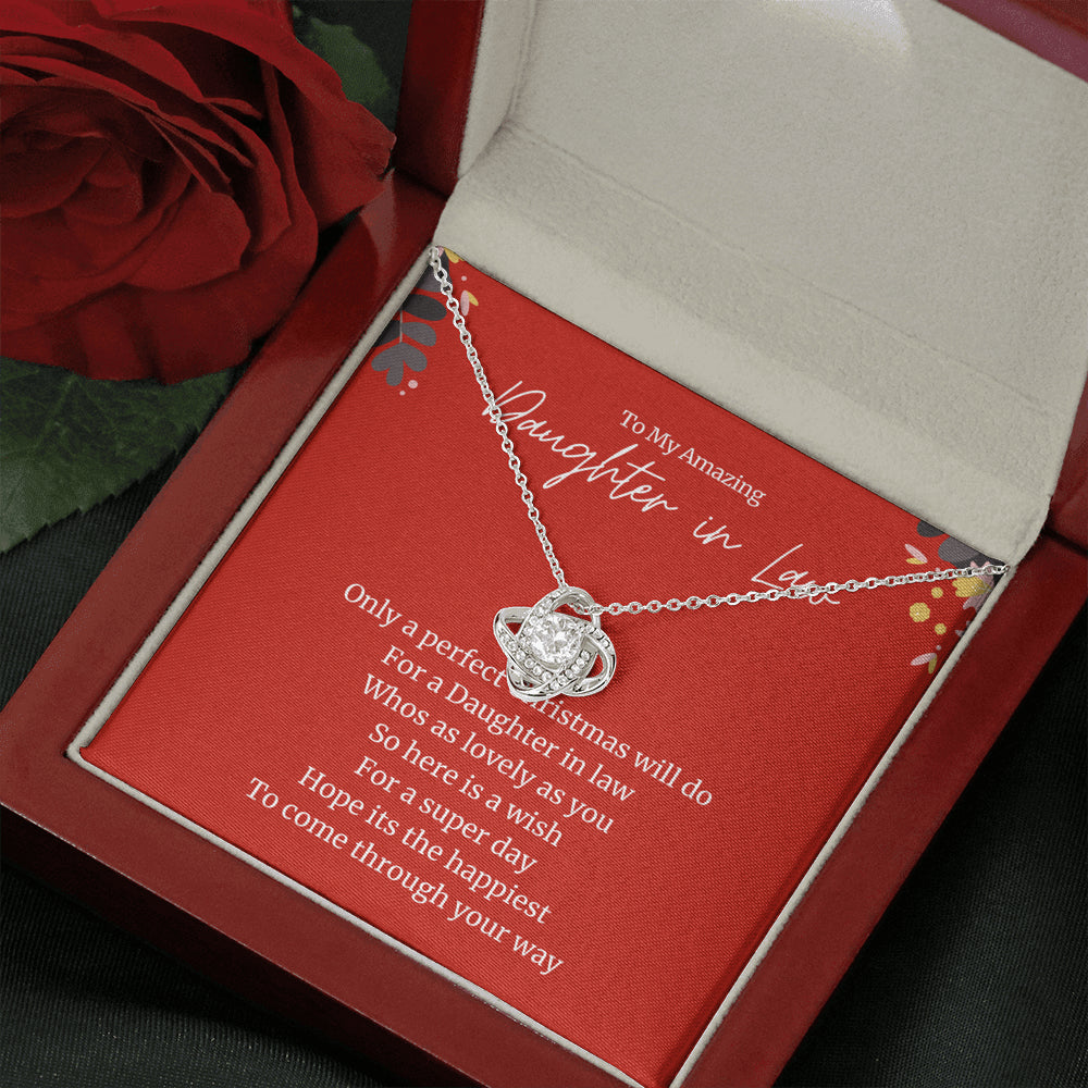Love Knot Necklace, Christmas Gift for Daughter in Law , Daughter in Law Christmas Gift ideas, Best Christmas Present for Daughter in Law