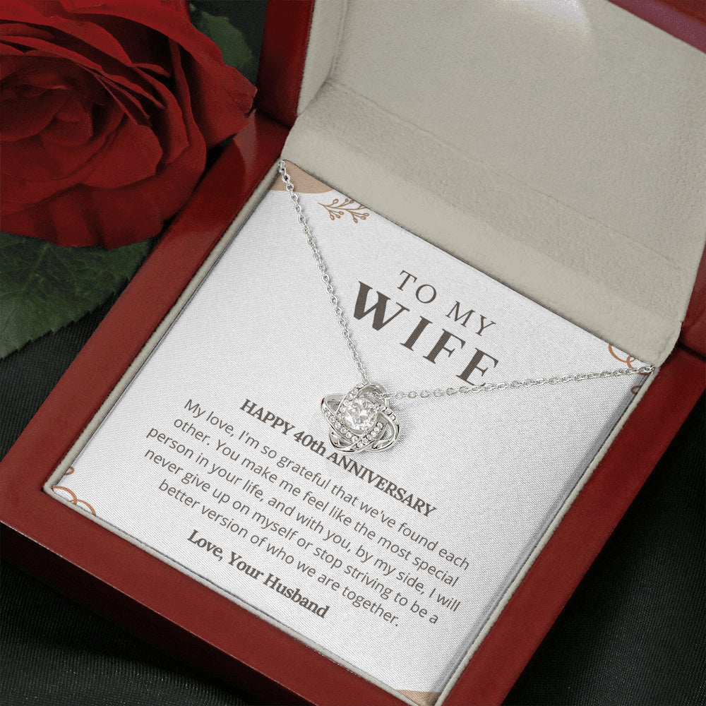 40th Anniversary Love Knot Necklace