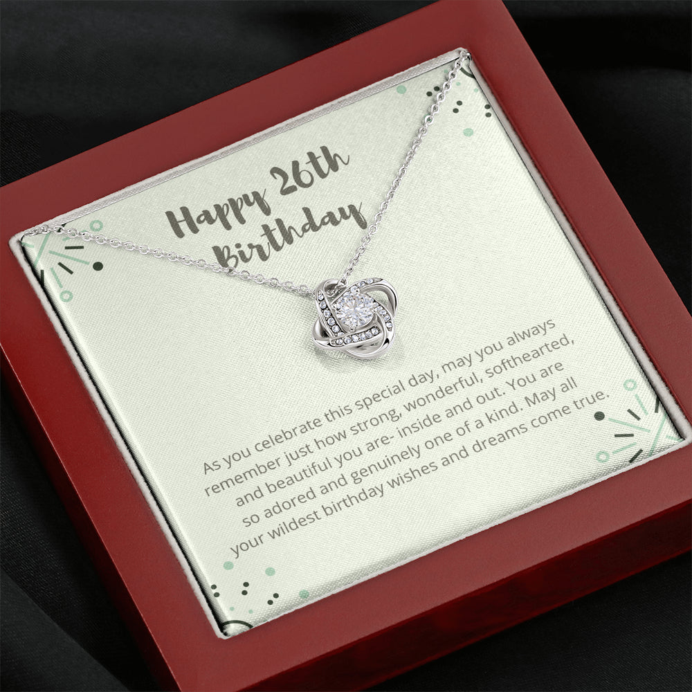 z0io3-rc9s3-001 Love Knot Necklace