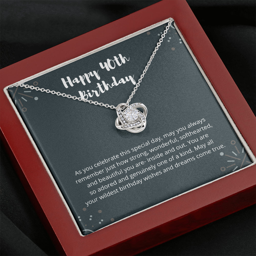 569dm-tpy3l-001 Love Knot Necklace